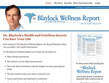 Tablet Screenshot of blaylockreport.com